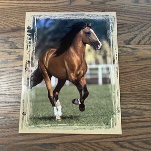 Mess vintage horse folder